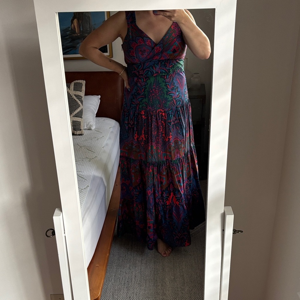 Elegant Multicolor Maxi Dress
